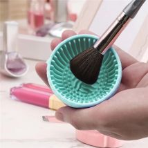 Einfarbige Reinigungsschale für Make-up-Pinsel aus Silikon, Augenbrauenpinsel, Foundation-Pinsel, Rougepinsel und Reinigungsschale für die Augenpinsel