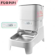Furpipi 4.5L Automatic Pet Feeder Smart Auto Dog & Cat Food Kibble Button Version Smart Dog Feeder Dispenser Pet Feeding Supply