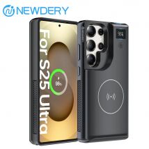 NEWDERY 10000mAh Magnetisches Akku-Ladegehäuse für Samsung Galaxy S25 Ultra Akkupack Tragbare Kabellose Powerbank-Hülle