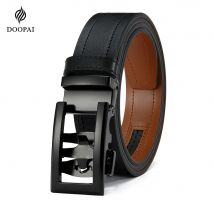 Neue Herren Gürtel Hohl Automatische Herren Gürtel Aus Echtem Leder Luxus Gürtel Für Männer Gürtel Männlich Strap Männlich Metall Automatische Schnalle