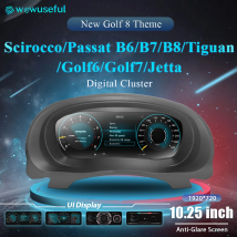 12.3 ''LCD Cruscotto Digitale Cluster Per VW Scirocco Jetta Golf 6 7 MK7 Passat B8 B7 modificare Auto Radio Strumento Paneel Cockpit