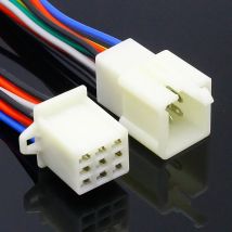 1 Juego de conector de cable eléctrico de conexión rápida automotriz de 2/3/4/6/9 pines 2,8mm Kits de enchufe de terminal de cable macho hembra motocicleta
