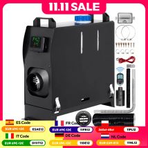 VEVOR 8kW Dieselowy Nagrzewnica Powietrza All-in-One 12V Dieselowy Nagrzewnica Postojowa z Tłumikiem 5000W Nagrzewnica Dieselowa Pilot Zdalnego Sterowania z Wyłącznikiem LCD