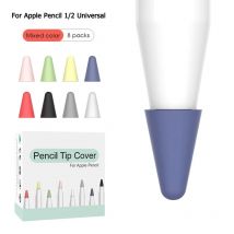 8 stücke Weiche Silikon Stumm nib Abdeckung Für Apple Bleistift Spitze Abdeckung Austauschbare Spitze Für Ipad Bleistift 1 2 Stylus Stift spitze Schutz Fall