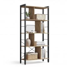 VASAGLE Bücherregal, mit 6 Ebenen, für Wohnzimmer, Büro