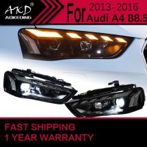 Światła samochodowe dla Audi A4 B8.5 A4L reflektor LED 2013-2016 S4 lampa czołowa projektor świateł jazdy dziennej obiektyw akcesoria samochodowe