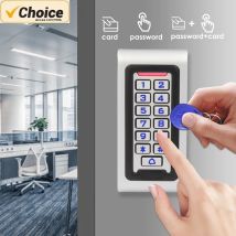 125 kHz RFID-Standalone-Zugangscontroller, 2000 Benutzer, hintergrundbeleuchtete Tastatur, Wiegand 26 I/O, Proximity-Kartenleser für Büro-/Torsicherheit