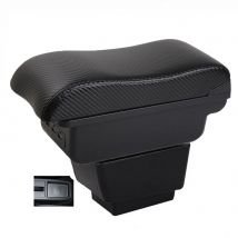 Skoda New Fabia Armrest box central console storage case driver elbow support carbon fibre