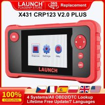 Avvia X431 CRP123 V2.0 PLUS Engine/Airbag/AT/ABS Scan Diagnostic Tool Scanner funzioni OBD2 complete aggiornamento gratuito a vita