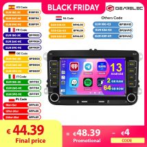 Android 13 Car Radio 2 Din Car Multimedia Player GPS WiFi Carplay dla Volkswagen Skoda Octavia golf 5 6 touran passat polo Jetta