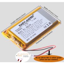 Silikondraht JST1.25 2P 804169 Lithium-Li-Polymer-Akku 804066 3,7 V 3000 mAh für Open-Source-Konsole R36S Spielmaschine