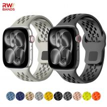 Silikonarmband für Apple Watch-Armbänder, iWatch-Serie 11, 10, 46 mm, 42 mm, S9, 8, 7, 6, 5, 40 mm, 44 mm, 45 mm, 41 mm, Sportarmband, Ultra 49 mm