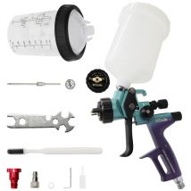 Dysza pistoletu natryskowego 1,3 i 1,8 mm z zbiornikiem mieszającym 400CC i adapterem Pistolet do lakieru samochodowego Opryskiwacz do lakieru HVLP 4000B Pistolet natryskowy pneumatyczny