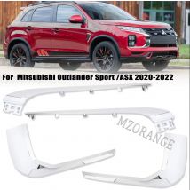 Frontschürze Auto Styling Für Mitsubishi ASX Outlander Sport 2020 2021 2022 Chrom Scheinwerfer Streifen Auto Teil 6407A353 6407A420
