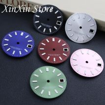28,5 MM Sunburst Zifferblatt Hohe Qualität Grün Leuchtende Zifferblätter Modifizierte Uhr Zubehör Für NH35 NH36 4R 7S Bewegung