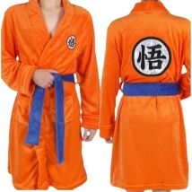 Anime Dragon Goku Cosplay Costume Pajamas Flannel Unisex Adult Men Women Sleepwear Bathrobe Cartoon Clothing