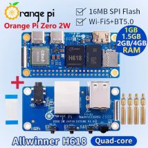 Orange Pi Zero 2W 1GB 1,5GB 2GB 4GB RAM DDR4 Mini-PC und Erweiterungsplatine Allwinner H618 WiFi Bluetooth BLE SBC Single Board