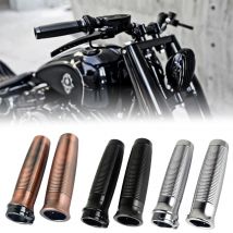 Manopole manubrio in alluminio da 1" adatte per Harley XL883 1200 Dyna Cruiser Bobber Chopper