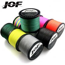 JOF PE-Angelschnur mit geflochtenem Draht, 1000 m, 500 m, 4 Stränge, 0,16 mm–0,50 mm, 18LB-80LB, japanische starke Multifilament-Faser-Angelschnur