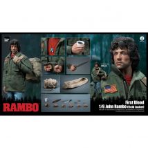 HIPLAY Threezero Rambo: First Blood – 3Z05530W0 John Rambo Field Jacket Edition Actionfigur im Filmstil im Maßstab 1:6
