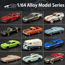 Modele samochodów JDM Corvette GT500 Firebird Daytona Stardust w skali 1:64, odlewane z metalu, seria zabawek, miniaturowe autka dla dzieci, prezenty.
