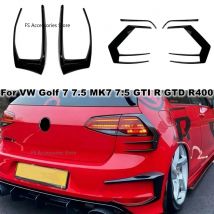 Hinten Schwanz Lampe Spoiler Brems Lampe Trim Für VW Golf 7 7,5 MK7 MK7,5 GTI R GTD R400 2012-2020 paar Hinten Stoßstange Splitter Canard