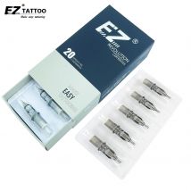 Aghi per tatuaggio con cartuccia EZ Revolution Round Liner # 10 0,30 mm 0,35 mm per penna per macchinetta per tatuaggi a cartuccia 20 pezzi/lotto