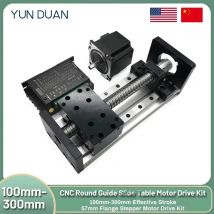 Kit motore guida lineare Tavolo scorrevole con vite a ricircolo di sfere CNC SFU1605 Tavolo scorrevole motore Nema23 Fase di guida lineare Modulo di movimento asse XYZ