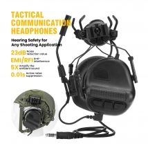 Orejeras de tiro militar, auriculares tácticos de caza, Protector auditivo electrónico, reducción activa de ruido, auriculares con captación de sonido