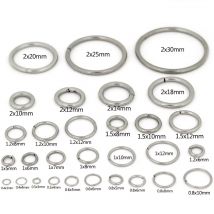 20-200 pezzi 3-25mm anelli singoli aperti in acciaio inossidabile anelli di salto anelli divisi connettori per gioielli fai da te che fanno accessori forniture