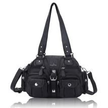 Angel Kiss Bag Damen-Handtaschen, kleine Handtaschen, Umhängetasche mit Tragegriff, PU-Umhängetasche, 8 x 11 Zoll, Dumpling Pack, Umhängetasche mit mehreren Taschen