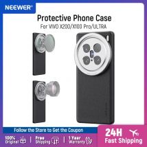 NEEWER Schutzhülle für VIVO X200 Pro/ULTRA/X100 ULTRA, robustes TPU + PC-Kunstleder mit 17-mm-Objektivhalterungen