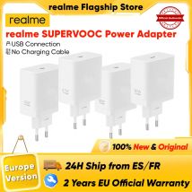 Original realme SUPERVOOC Charger fast charging usb EU Charger For realme 14 Pro+ realme GT7 Pro realme Buds Air 7 45W 67W 120W
