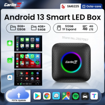 CarlinKit CarPlay Ai Box Android 13 SM6225 8G + 128G Wireless Android Auto CarPlay Smart Car TV Box 4G LTE WiFi Hotspot OTA Update