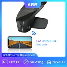 Für Citroen C3 2020-2023 4K 2160P Auto-Videorecorder, ARB OEM-Stil Dash-Kamera mit Nachtsicht, G-Sensor