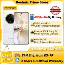 realme 14 Pro Plus 5G Smartphone Global Version Android NFC Original Snapdragon 7s Gen 3 6.83'' 120Hz OLED Display 50MP Camera