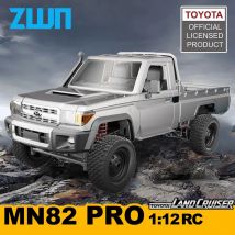 ZWN 1:12 coche teledirigido a escala completa MN82 actualizado MN82 PRO faros controlables 2,4G 4WD coche todoterreno camioneta juguete para niños regalos