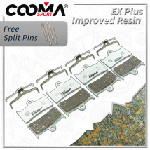 4 Paar Ex Plus Fahrradbremsbeläge für Hope Tech 3 V4 Bremssattel, Rückseite aus Aluminiumlegierung