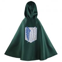Disfraces de Cosplay de Anime para adultos, capa gigante con sombrero Shingeki No Kyojin, capa verde de la Legión de exploración, ropa para hombre