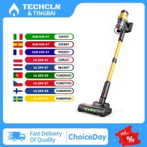 Bezprzewodowy odkurzacz 550W z silnikiem bezszczotkowym, siła ssania 55K PA, odkurzacz pionowy, odkurzacz ręczny, inteligentny dom, pojemnik na kurz, 3 głowice szczotkowe
