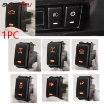 1Pc Auto LED Diff blocco Musica Corno Garage Tronco Interruttore antiscivolo Pulsante Per Nissan Patrol Y62 Tiida Livina Qhashqai 2008 - 2015