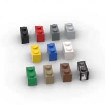 MOC 10 sztuk 3004 1x2 klocki 3065 High-Tech dom zamkowe cegły edukacyjne cząstki Puzzle zabawki dla dzieci urodziny prezent dla dzieci