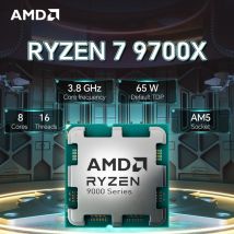 AMD Ryzen 7 9700X R7 9700X 3,8 GHz L3 = 32M Processore 65W 8 core 16 thread DDR5 Socket AM5 4NM NUOVO ma senza ventola