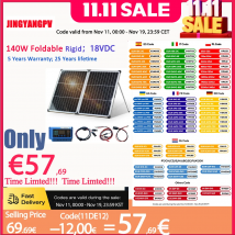 Pannello solare 140W 18V per carica batteria 12V Pannello solare pieghevole Cella solare monocristallina Kit sistema completo Carica Power Bank