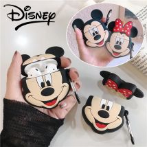 Disney Mickey Minnie Mouse Hülle für Apple AirPods 1 2 3 Hülle für AirPods Pro Anime Silikon Bluetooth Kopfhörer Schutzhülle