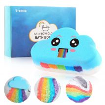 Blue Ocean Rainbow Badebomben, farbenfrohes auflösendes Badespielzeug mit Überraschung, Jungen und Mädchen, die Perf-Farben, das perfekte Badegeschenk