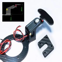 CNC Carbon Fiber Magnetische Modifizierte Schaltwippen Racing Simulation Lenkrad Schaltwippe Für Logitech Thrustmaster