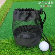 [Sitljin·Fafafa] Golf-Aufbewahrungstasche, Netztasche, einseitige Netztasche mit Kordelzug, Tennis-Golfball-Bündel, Klappentasche, Hose