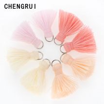 CHENGRUI L46,2 cm, Quaste, Baumwollquasten, Mini-Quaste, Schmuckzubehör, DIY-Zubehör, Ohrringmaterialien, 10 Stück/Beutel