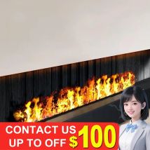 Moderner elektrischer Kamin mit Fernbedienung, stumm, Wassernebel, elektrischer dekorativer Kamin, Luftbefeuchter, Leistung, 3D-Flammen-Dampfkamin